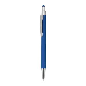 Metal ballpen with rubber coating and touch functi