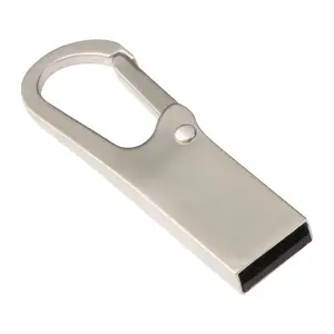 Kovový USB kľúč s karabínkou 4GB