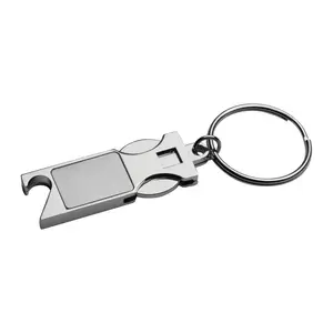 Keychain with shopping coin and bottle opener